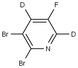 2,3-dibromo-5-fluoropyridine-4,6-d2 Structure