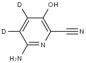 6-amino-3-hydroxypicolinonitrile-4,5-d2 Structure