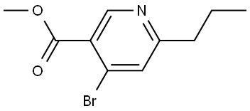 methyl 4-bromo-6-propylnicotinate Structure