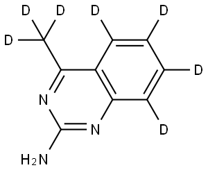 4-(methyl-d3)quinazolin-5,6,7,8-d4-2-amine,2645416-46-0,结构式