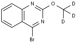 4-bromo-2-(methoxy-d3)quinazoline Structure