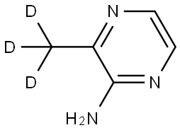 3-(methyl-d3)pyrazin-2-amine Structure