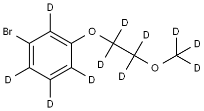 1-bromo-3-(2-(methoxy-d3)ethoxy-1,1,2,2-d4)benzene-2,4,5,6-d4,2645418-54-6,结构式