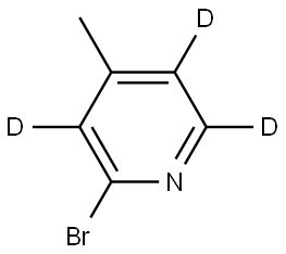 2-bromo-4-methylpyridine-3,5,6-d3 Structure