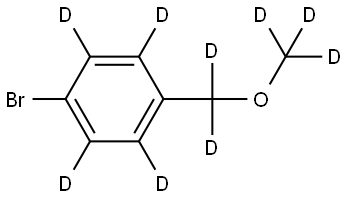 1-bromo-4-((methoxy-d3)methyl-d2)benzene-2,3,5,6-d4,2645420-02-4,结构式