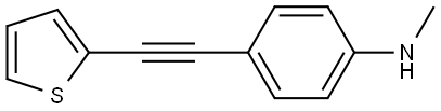 N-Methyl-4-[2-(2-thienyl)ethynyl]benzenamine Structure