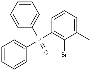 (2-Bromo-3-methylphenyl)diphenylphosphine oxide Structure