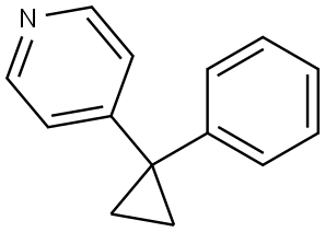 4-(1-Phenylcyclopropyl)pyridine 结构式