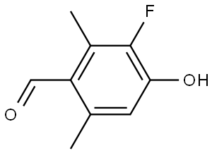 3-Fluoro-4-hydroxy-2,6-dimethylbenzaldehyde Structure