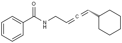 (R)-N-(4-cyclohexylbuta-2,3-dien-1-yl)benzamide Struktur