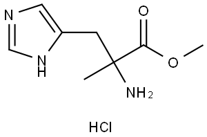 methyl 2-amino-3-(1H-imidazol-4-yl)-2-methylpropanoate hydrochloride Structure