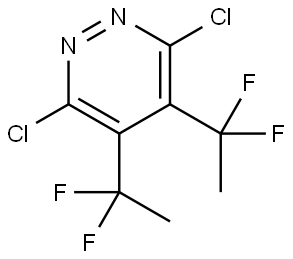 3,6-二氯-4,5-双(1,1-二氟乙基)哒嗪,2650566-56-4,结构式