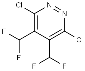 3,6-Dichloro-4,5-bis(difluoromethyl)pyridazine Structure