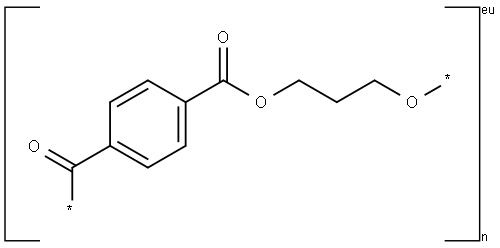 Poly(oxy-1,3-propanediyloxycarbonyl-1,4-phenylenecarbonyl) Structure