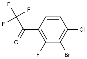 1-(3-BROMO-4-CHLORO-2-FLUOROPHENYL)-2,2,2-TRIFLUOROETHANO, 2665660-93-3, 结构式