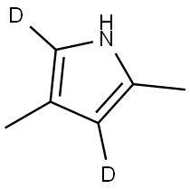 2,4-dimethyl-1H-pyrrole-3,5-d2 Structure