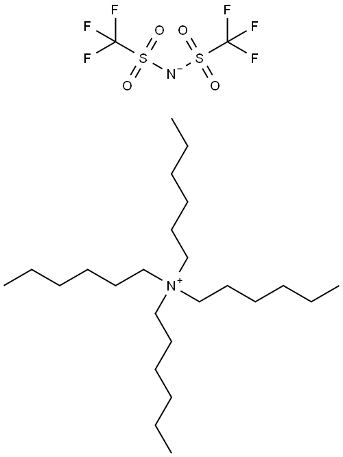 四己基铵双三氟甲烷磺酰亚胺盐 结构式