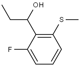 1-(2-fluoro-6-(methylthio)phenyl)propan-1-ol,2686947-70-4,结构式