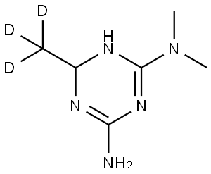 N2,N2-dimethyl-6-(methyl-d3)-1,6-dihydro-1,3,5-triazine-2,4-diamine Structure