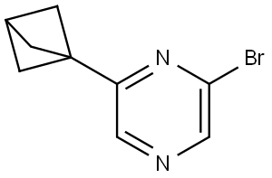 2-(bicyclo[1.1.1]pentan-1-yl)-6-bromopyrazine,2697154-98-4,结构式