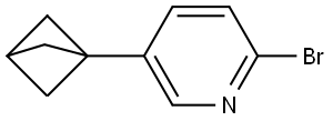 5-(bicyclo[1.1.1]pentan-1-yl)-2-bromopyridine 结构式