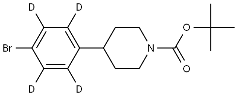 tert-butyl 4-(4-bromophenyl-2,3,5,6-d4)piperidine-1-carboxylate Structure