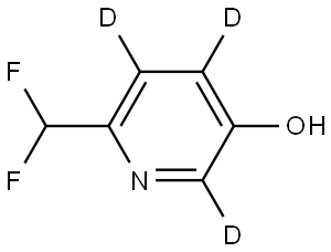 6-(difluoromethyl)pyridin-2,4,5-d3-3-ol Structure