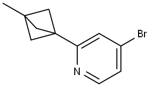 4-bromo-2-(3-methylbicyclo[1.1.1]pentan-1-yl)pyridine Structure