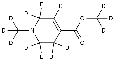 methyl-d3 1-(methyl-d3)-1,2,3,6-tetrahydropyridine-4-carboxylate-2,2,3,3,5,6,6-d7 Structure