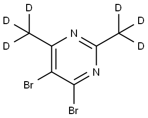4,5-dibromo-2,6-bis(methyl-d3)pyrimidine Structure