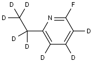 2-(ethyl-d5)-6-fluoropyridine-3,4,5-d3 Structure