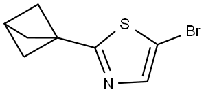 2-(bicyclo[1.1.1]pentan-1-yl)-5-bromothiazole Structure