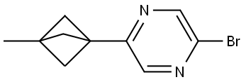 2-bromo-5-(3-methylbicyclo[1.1.1]pentan-1-yl)pyrazine Structure