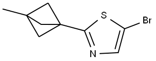 5-bromo-2-(3-methylbicyclo[1.1.1]pentan-1-yl)thiazole Structure