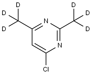 4-chloro-2,6-bis(methyl-d3)pyrimidine Structure