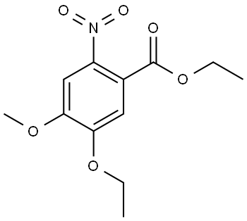 ethyl 5-ethoxy-4-methoxy-2-nitrobenzoate Structure