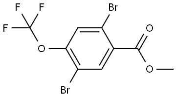 Methyl 2,5-dibromo-4-(trifluoromethoxy)benzoate,2701387-29-1,结构式