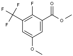 methyl 2-fluoro-5-methoxy-3-(trifluoromethyl)benzoate 结构式