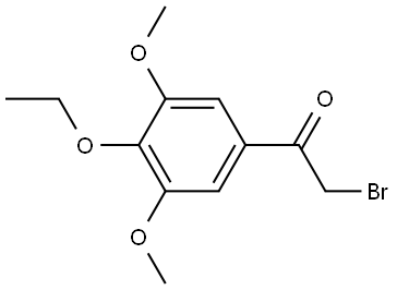 2-Bromo-1-(4-ethoxy-3,5-dimethoxyphenyl)ethanone,2702221-75-6,结构式