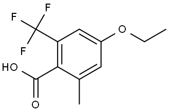 4-Ethoxy-2-methyl-6-(trifluoromethyl)benzoic acid 结构式