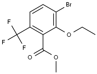 Methyl 3-bromo-2-ethoxy-6-(trifluoromethyl)benzoate 结构式