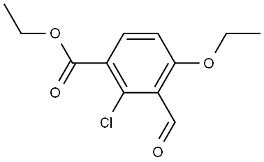 Ethyl 2-chloro-4-ethoxy-3-formylbenzoate 结构式