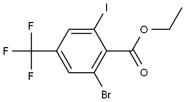 Ethyl 2-bromo-6-iodo-4-(trifluoromethyl)benzoate Structure