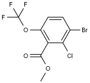 methyl 3-bromo-2-chloro-6-(trifluoromethoxy)benzoate,2703561-57-1,结构式