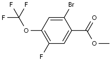Methyl 2-bromo-5-fluoro-4-(trifluoromethoxy)benzoate,2703785-23-1,结构式