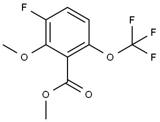 Methyl 3-fluoro-2-methoxy-6-(trifluoromethoxy)benzoate Structure