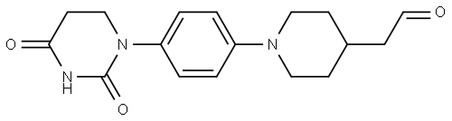 4-Piperidineacetaldehyde, 1-[4-(tetrahydro-2,4-dioxo-1(2H)-pyrimidinyl)phenyl]- 结构式