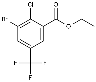 Ethyl 3-bromo-2-chloro-5-(trifluoromethyl)benzoate,2704372-57-4,结构式