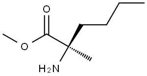(R)-甲基 2-氨基-2-甲基己酸酯 结构式