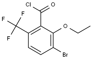 3-Bromo-2-ethoxy-6-(trifluoromethyl)benzoyl chloride 结构式